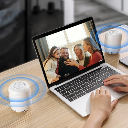 Buy Joyroom portable wireless bluetooth speaker 5W 2200mAh white (JR-ML01) - JYR330 - {ean13} - Home Screen Store Europe