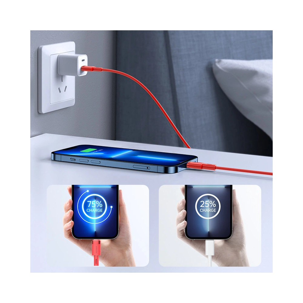 Kabel Joyroom USB-C/Lightning PD 20W 1,2m czerwony (S-1224N9)