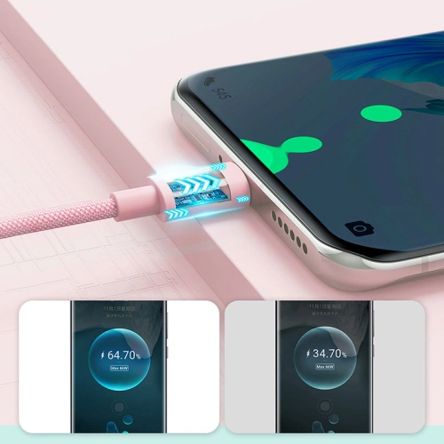 Kup Kábel Joyroom USB/Lightning 1m rózsaszín (S-1030M13) - JYR334 - {ean13} - Sklep Home Screen