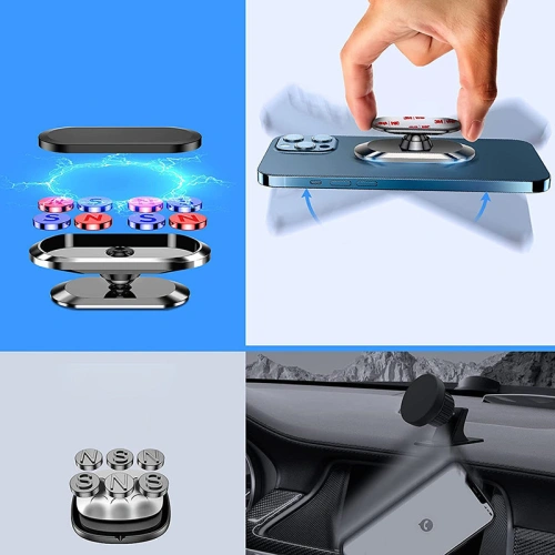 Kup Suport auto magnetic autocolant Joyroom pentru bord argintiu (JR-ZS227) - JYR336 - {ean13} - Sklep Home Screen