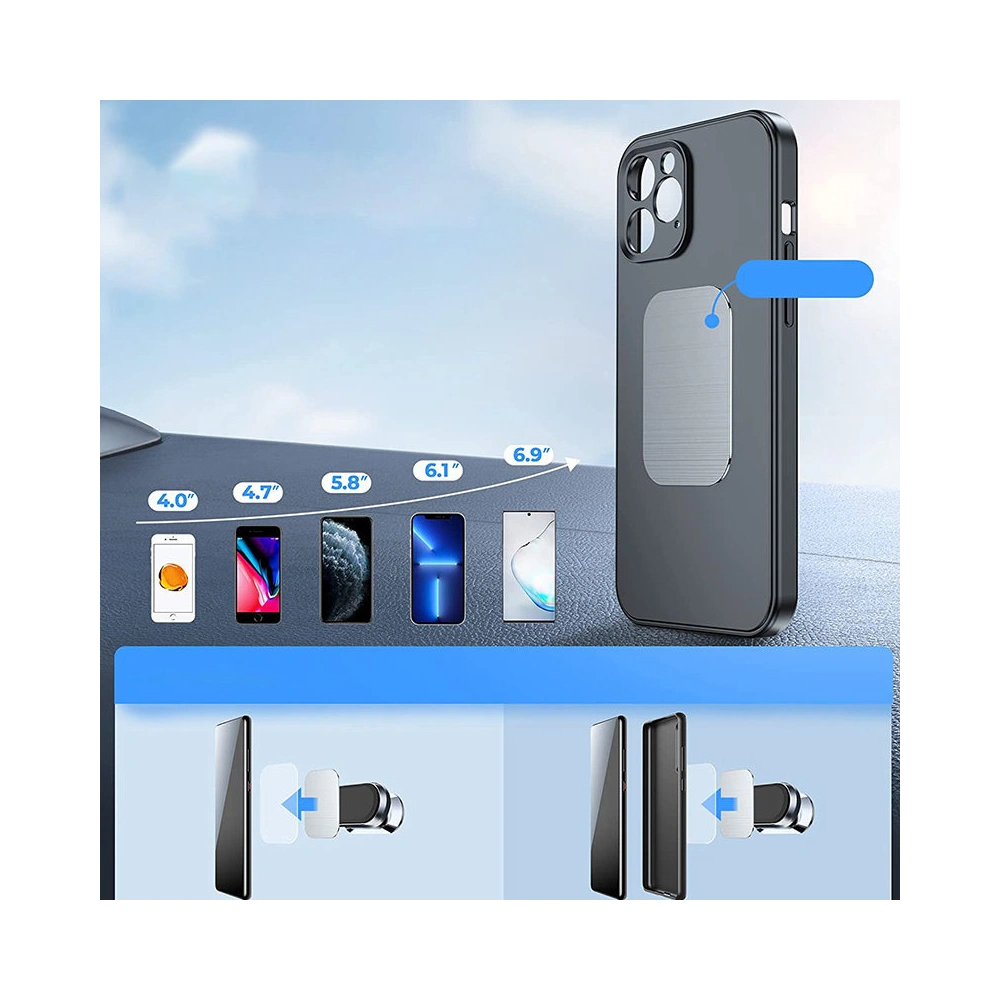 Uchwyt samochodowy magnetyczny samoprzylepny Joyroom na deskę rozdzielczą srebrny (JR-ZS227)