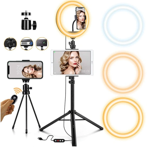 Kup Záznamový set na živé vysílání Joyroom ring lampa + černý stativ (JR-ZS233) - JYR337 - {ean13} - Sklep Home Screen