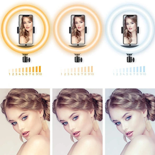 Buy Joyroom ring flash lamp tripod kit for recording live selfie phone holder ring light black (JR-ZS233) - JYR337 - {ean13} - Home Screen Store Europe