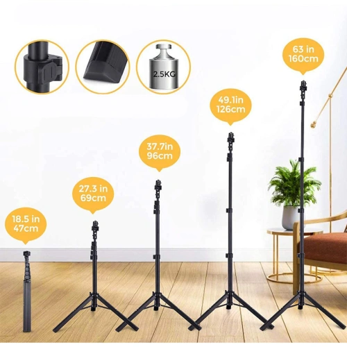 Buy Joyroom ring flash lamp tripod kit for recording live selfie phone holder ring light black (JR-ZS233) - JYR337 - {ean13} - Home Screen Store Europe