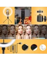 Buy Joyroom ring flash lamp tripod kit for recording live selfie phone holder ring light black (JR-ZS233) - JYR337 - {ean13} - Home Screen Store Europe