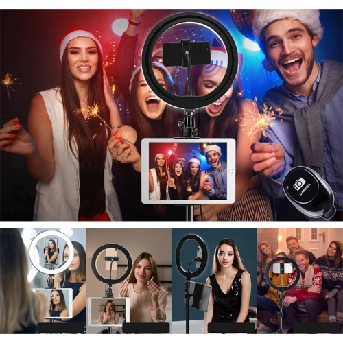 Kup Set de înregistrare live Joyroom lampă ring + trepied negru (JR-ZS233) - JYR337 - {ean13} - Sklep Home Screen