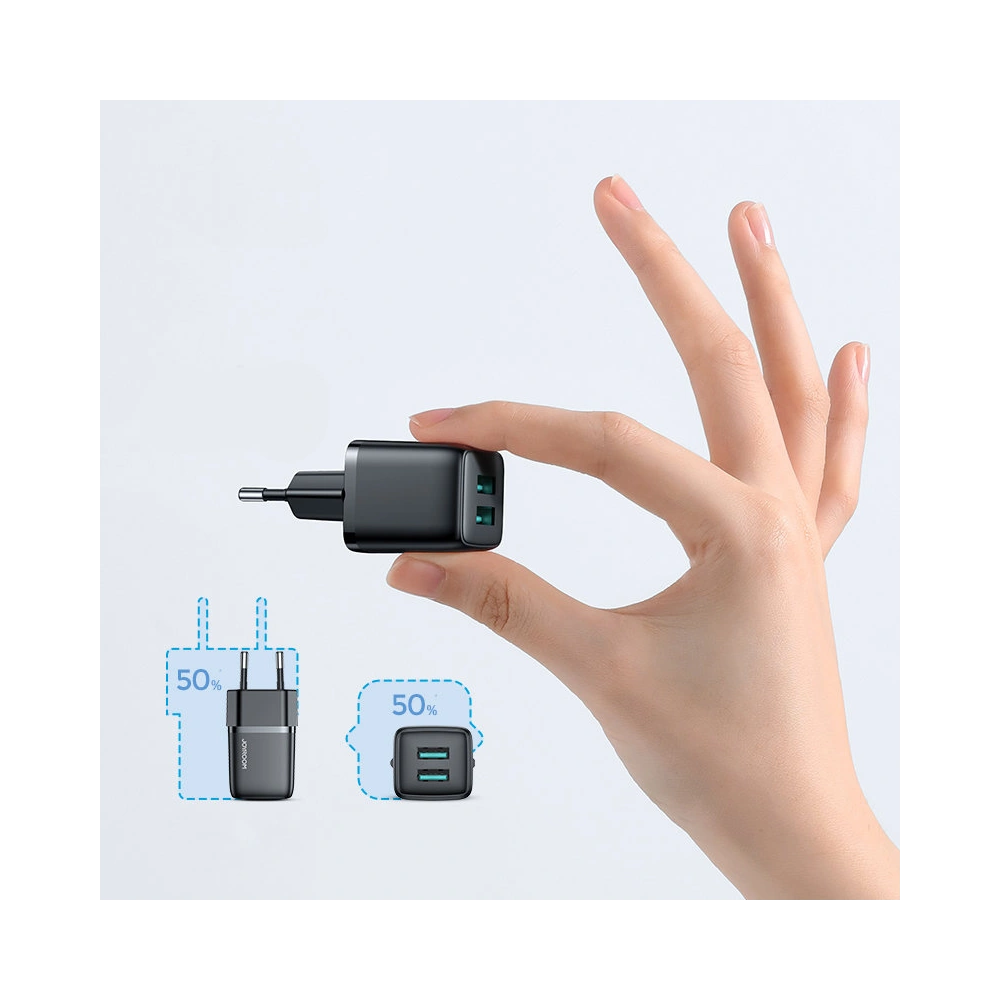 Ładowarka sieciowa Joyroom 2xUSB 12W 2,4A biały (L-2A121)