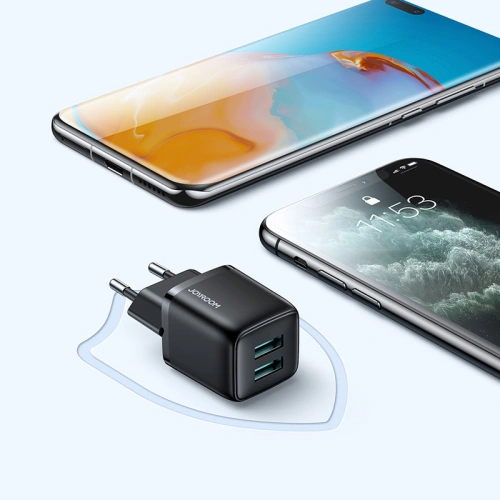 Kup Încărcător de rețea Joyroom 2xUSB 12W 2,4A alb (L-2A121) - JYR338 - {ean13} - Sklep Home Screen
