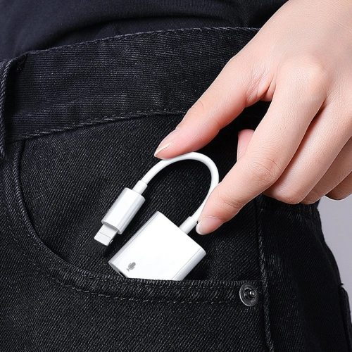 Buy Joyroom universal Lightning adapter - 3.5mm mini jack with charging port white (S-Y105) - JYR339 - {ean13} - Home Screen Store Europe