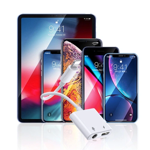 Buy Joyroom universal Lightning adapter - 3.5mm mini jack with charging port white (S-Y105) - JYR339 - {ean13} - Home Screen Store Europe