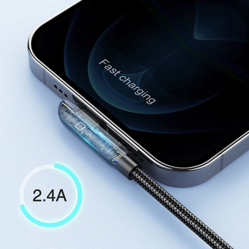 Buy Joyroom USB Cable - Lightning Charging / Data 2.4A 1.2m Black (S-1230K3) - JYR343 - {ean13} - Home Screen Store Europe