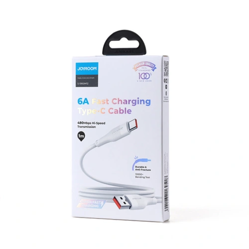Kup Kabel Joyroom USB/USB-C 6A 1m biały (S-1060M12) - JYR344 - {ean13} - Sklep Home Screen