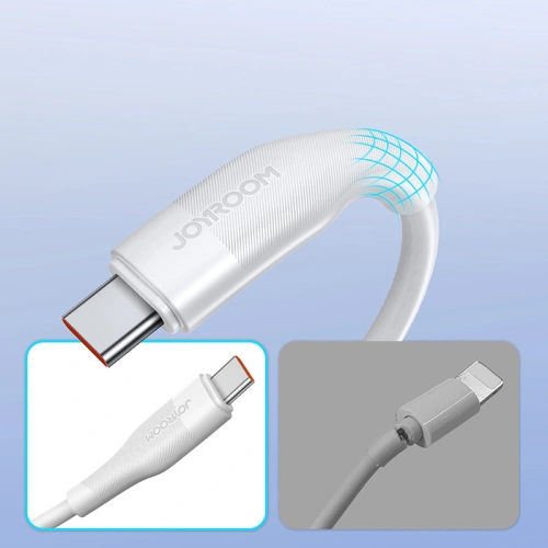 Kup Cablul Joyroom USB/USB-C 6A 1m alb (S-1060M12) - JYR344 - {ean13} - Sklep Home Screen
