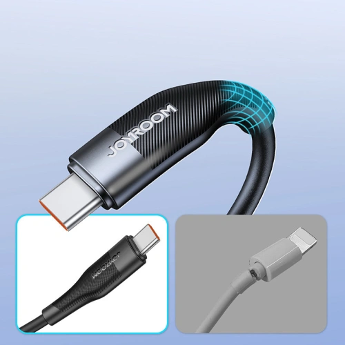 Buy Joyroom USB cable - USB-C for fast charging / data transmission 6A 1m black (S-1060M12) - JYR345 - {ean13} - Home Screen Store Europe