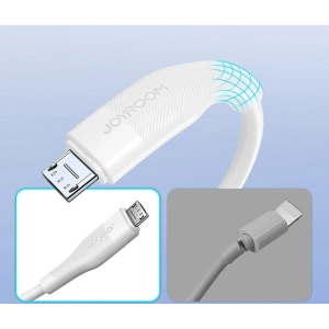 Joyroom USB cable - microUSB charging / data transmission 3A 1m white (S-1030M12)