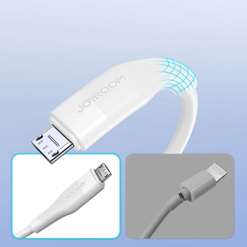 Kup Cablul Joyroom USB/microUSB 3A 1m alb (S-1030M12) - JYR346 - {ean13} - Sklep Home Screen