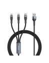 Cablu Joyroom 3in1 USB-USB-C/microUSB/Lightning 66W 6A 1,2m negru (S-1260G5)