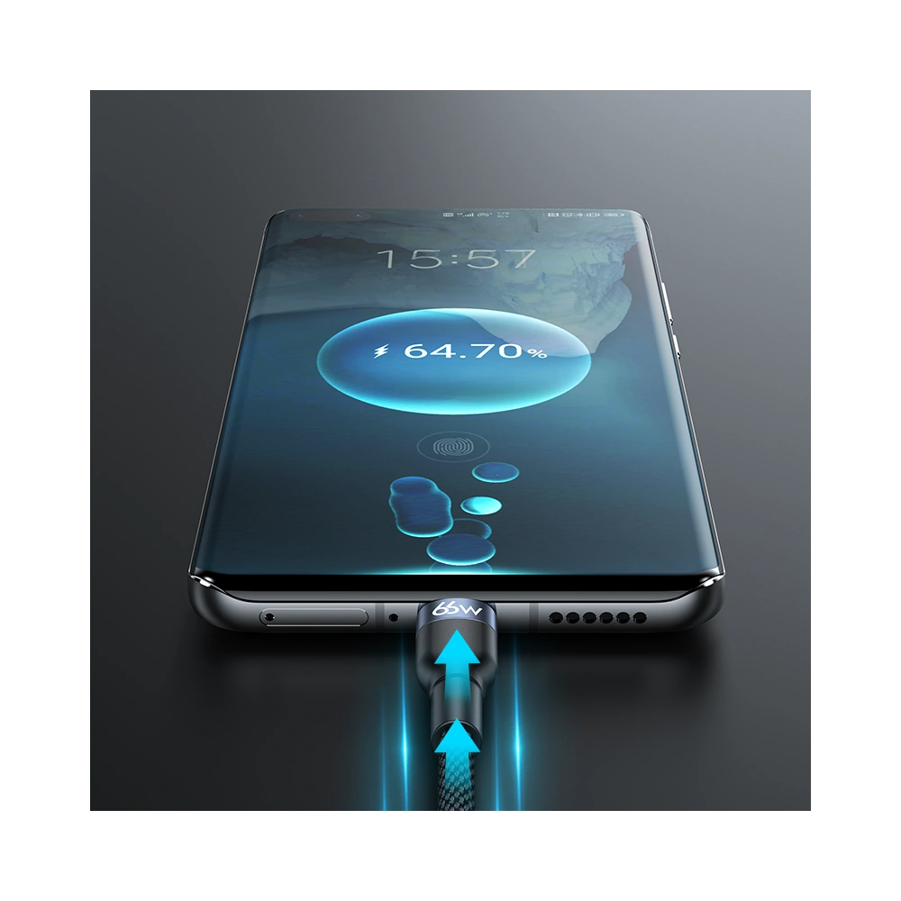 Kabel Joyroom 3w1 USB-USB-C/microUSB/Lightning 66W 6A 1,2m czarny (S-1260G5)