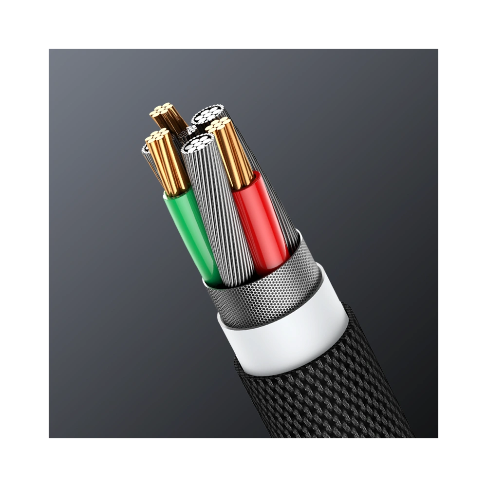 Kabel Joyroom 3w1 USB-USB-C/microUSB/Lightning 66W 6A 1,2m czarny (S-1260G5)