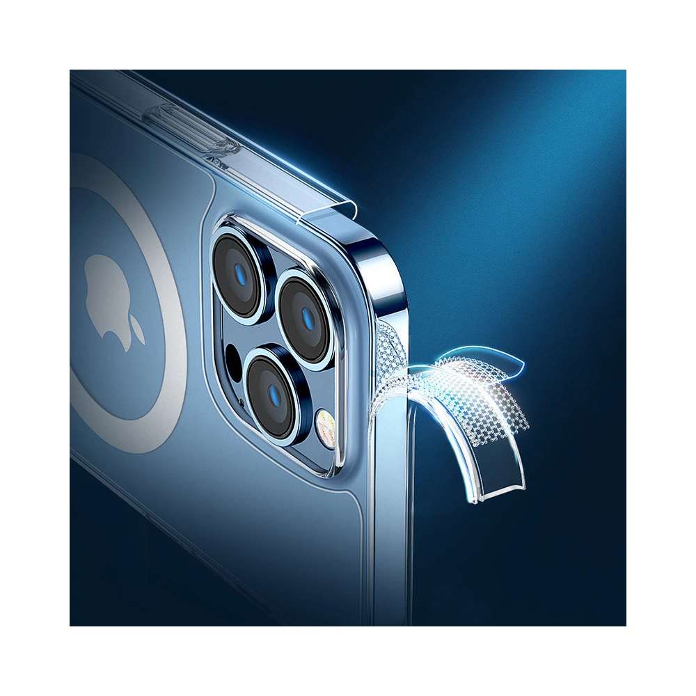 Etui Joyroom Mingkai Series MagSafe Apple iPhone 13 Pro Max przezroczysty (JR-BP962)