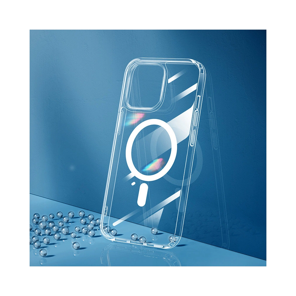 Etui Joyroom Mingkai Series MagSafe Apple iPhone 13 Pro Max przezroczysty (JR-BP962)