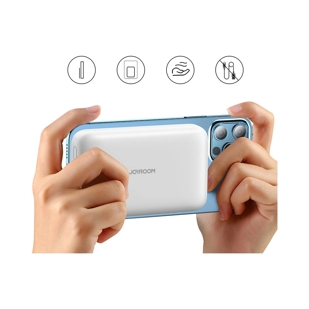 Powerbank Joyroom MagSafe 10000mAh 20W Power Delivery Quick Charge Qi 15W niebieski (JR-W020 blue)