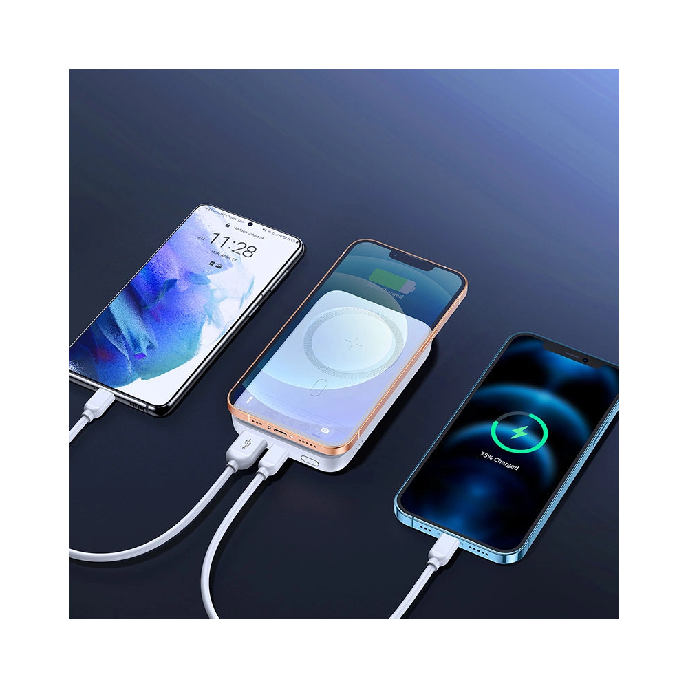 Powerbank Joyroom MagSafe 10000mAh 20W Power Delivery Quick Charge Qi 15W niebieski (JR-W020 blue)