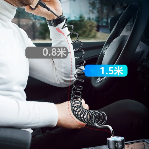 Kup Încărcător auto Joyroom 3in1 + cablu Lightning 1,5m 45W negru (JR-CL08) - JYR359 - {ean13} - Sklep Home Screen