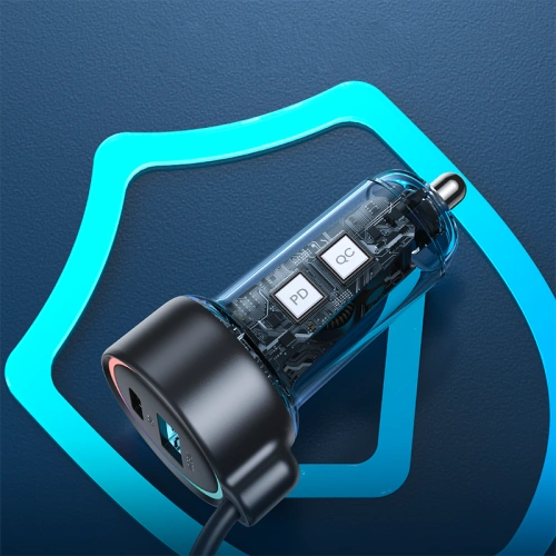 Kup Încărcător auto Joyroom 3in1 + cablu Lightning 1,5m 45W negru (JR-CL08) - JYR359 - {ean13} - Sklep Home Screen