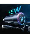 Kup Încărcător auto Joyroom 3in1 + cablu USB-C 1,5m 55W negru (JR-CL07) - JYR360 - {ean13} - Sklep Home Screen