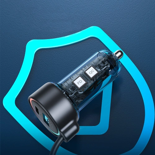 Kup Încărcător auto Joyroom 3in1 + cablu USB-C 1,5m 55W negru (JR-CL07) - JYR360 - {ean13} - Sklep Home Screen