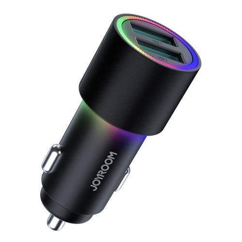 Kup Autós töltő Joyroom 2xUSB háttérvilágítással 24W fekete (JR-CL10) - JYR365 - {ean13} - Sklep Home Screen