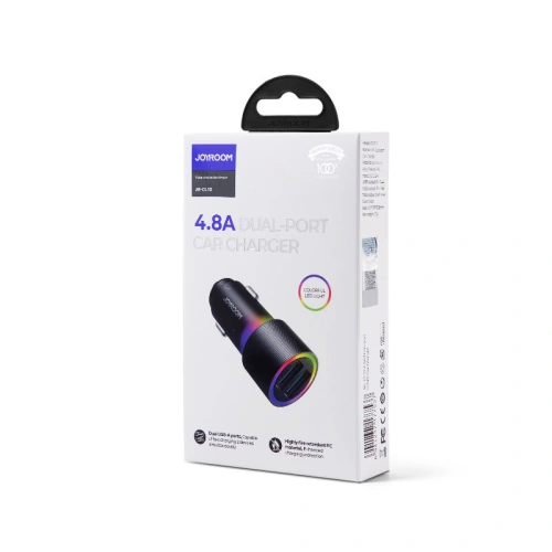 Kup Autonabíječka Joyroom 2xUSB s podsvícením 24W černá (JR-CL10) - JYR365 - {ean13} - Sklep Home Screen