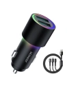 Kup Încărcător auto Joyroom 2xUSB 24W + cablu 3in1 USB-C/microUSB/Lightning 1,2m negru (JR-CL10) - JYR366 - {ean13} - Sklep Home Screen