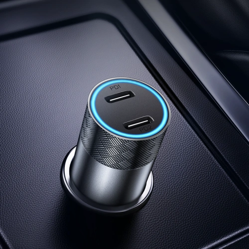 Buy Joyroom car charger 2 x USB 50W with PD, QC, PPS gray (JR-CL13) - JYR367 - {ean13} - Home Screen Store Europe