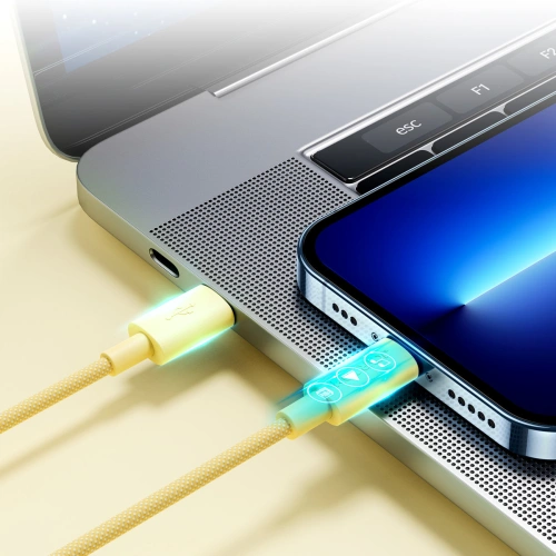 Buy Joyroom durable USB-C cable - Lightning fast charging / data transmission 20W 1m yellow (S-1024M13) - JYR368 - {ean13} - Home Screen Store Europe