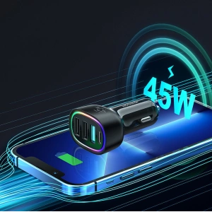 Buy Joyroom 4 Port 45W Car Charger Black (JR-CL09) - JYR380 - {ean13} - Home Screen Store Europe