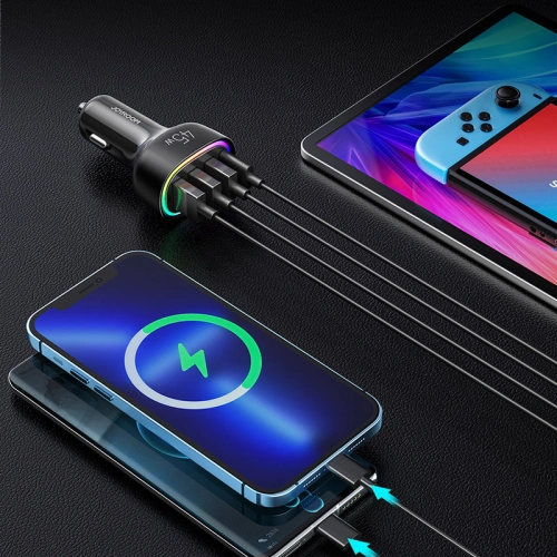 Buy Joyroom 4 Port 45W Car Charger Black (JR-CL09) - JYR380 - {ean13} - Home Screen Store Europe