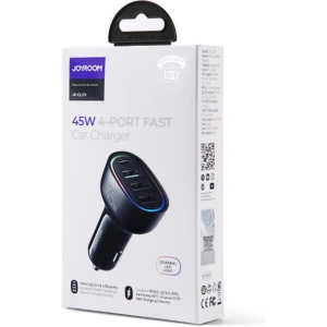 Buy Joyroom 4 Port 45W Car Charger Black (JR-CL09) - JYR380 - {ean13} - Home Screen Store Europe