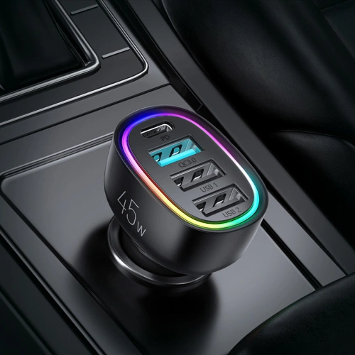 Kup Încărcător auto Joyroom 4-port 45W negru (JR-CL09) - JYR380 - {ean13} - Sklep Home Screen
