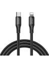 Cablul Joyroom USB-C/Lightning PD 20W 2m negru (S-2024N1-PD)