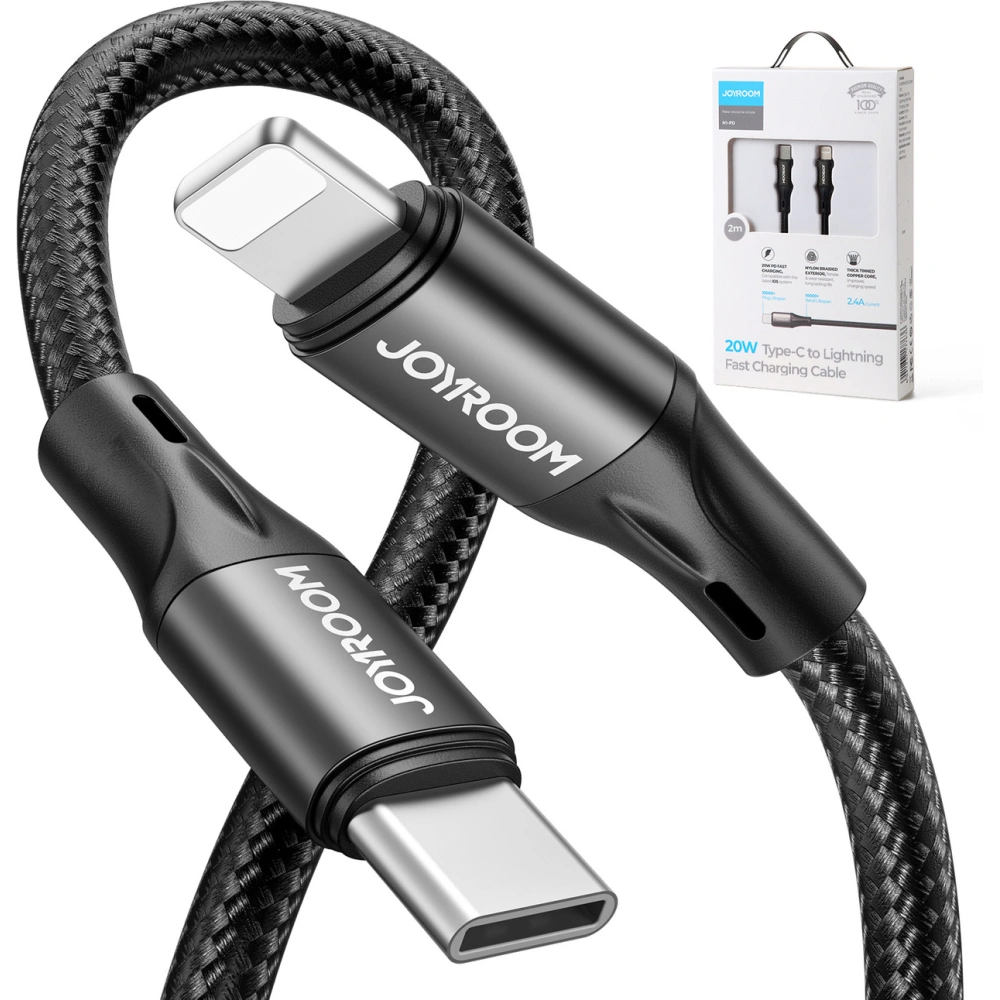 Kabel Joyroom USB-C/Lightning PD 20W 2m czarny (S-2024N1-PD)