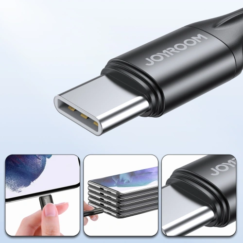Buy Joyroom fast charging / data cable USB-C - USB-C PD 60W 2m black (S-2030N1-60) - JYR383 - {ean13} - Home Screen Store Europe