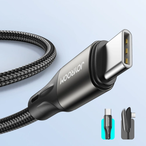 Buy Joyroom fast charging / data cable USB-C - USB-C PD 60W 2m black (S-2030N1-60) - JYR383 - {ean13} - Home Screen Store Europe