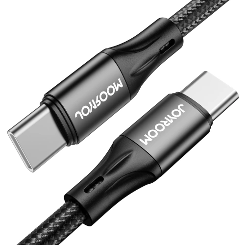 Buy Joyroom fast charging / data cable USB-C - USB-C PD 60W 2m black (S-2030N1-60) - JYR383 - {ean13} - Home Screen Store Europe