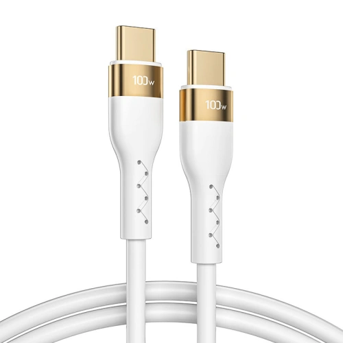 Kup Cablul Joyroom Liquid Silicone USB/USB-C PD 100W 1,2m alb (S-1250N18-10) - JYR384 - {ean13} - Sklep Home Screen