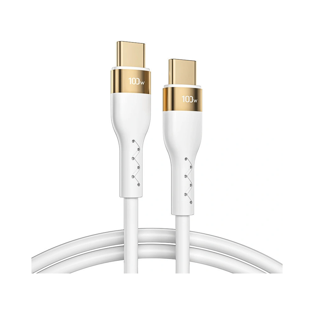 Kabel Joyroom Liquid Silicone USB/USB-C PD 100W 1,2m biały (S-1250N18-10)