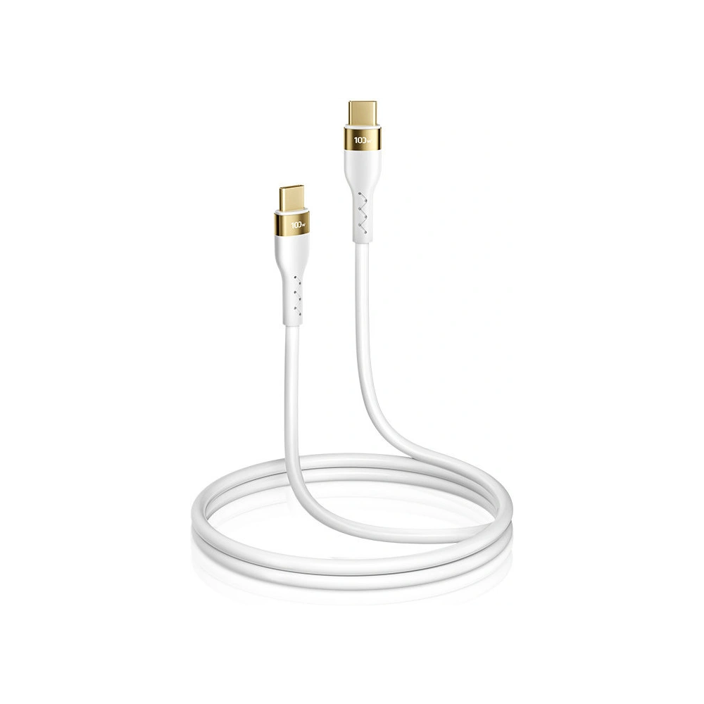 Kabel Joyroom Liquid Silicone USB/USB-C PD 100W 1,2m biały (S-1250N18-10)