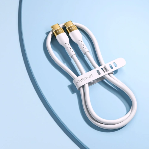 Buy Joyroom Liquid Silicone USB-C - USB-C charging / data cable PD 100W 1.2m white (S-1250N18-10) - JYR384 - {ean13} - Home Screen Store Europe