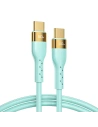 Joyroom Liquid Silicone USB-C - USB-C charging / data cable PD 100W 1.2m green (S-1250N18-10)